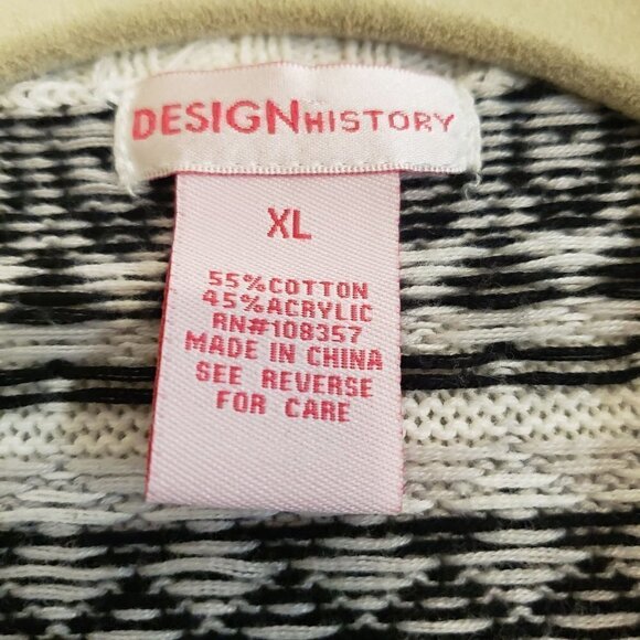 Design History girls cardigan black/white size XL - Picture 10 of 10
